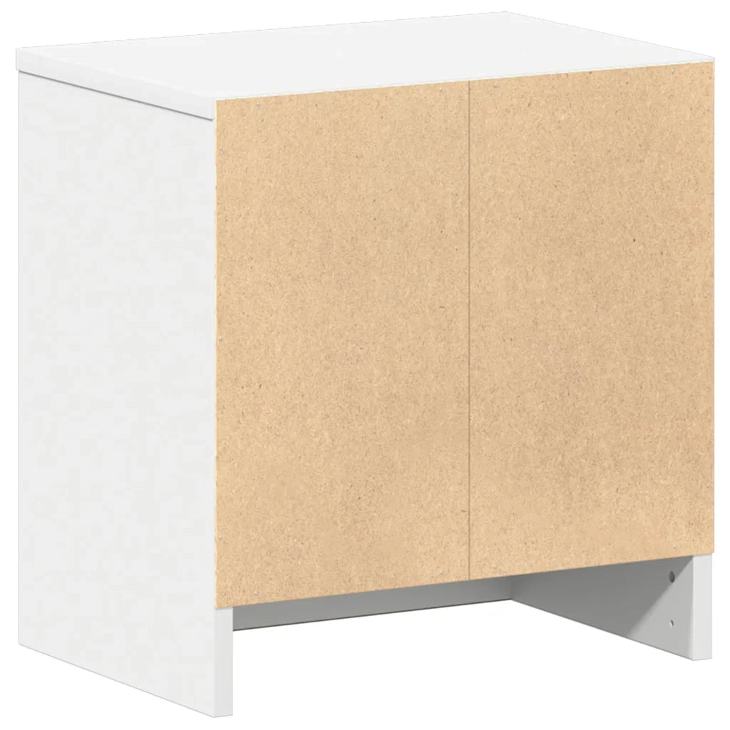 Set di 2 Comodini | Armadio da Notte | Mobiletto da notte con Cassetto Bianco 39x28x41 cm