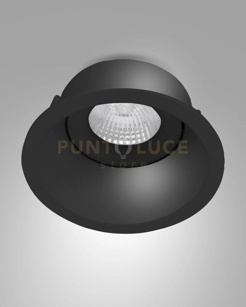 TOODLE FARETTO ATTACCO GU10 TONDO NERO ORIENTABILE D.9,3CM