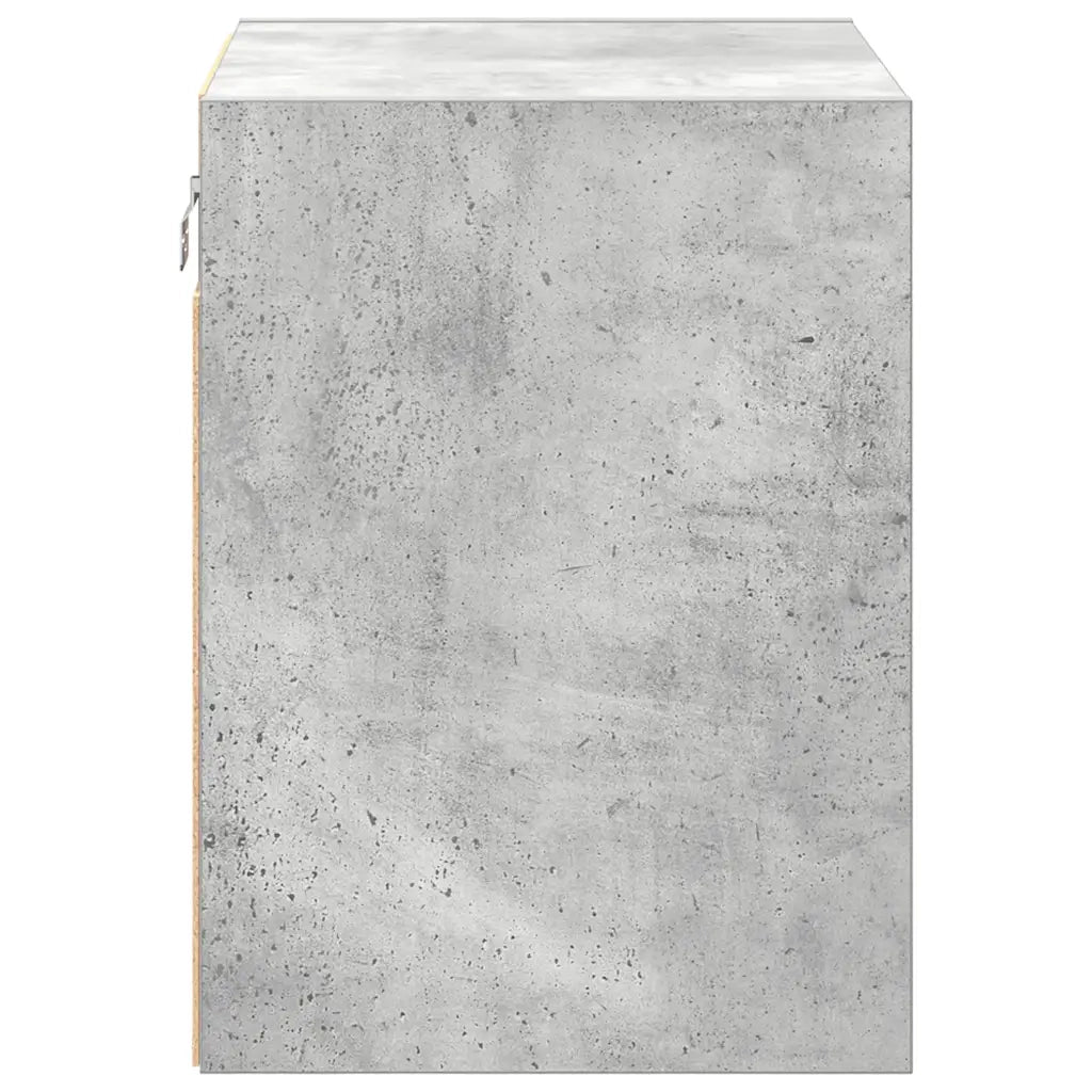 Pensili per Garage 2 pz Grigio Cemento in Legno Multistrato