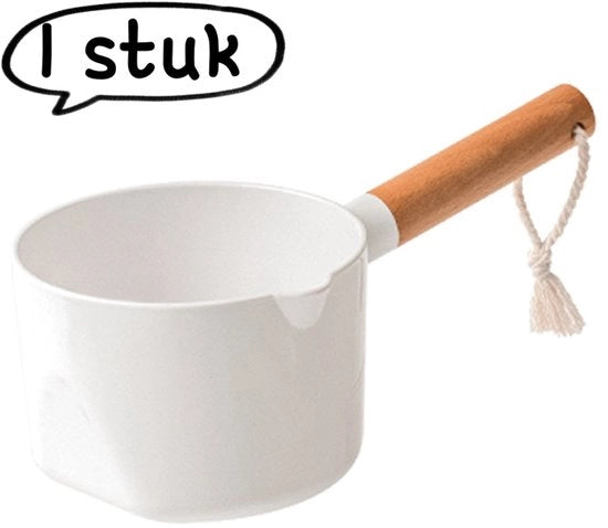 1 pezzo - Spazzola per piatti - Cucchiaio da tavola, cucchiaio da cucina con manico lungo - Spazzola multifunzionale in plastica, spazzola per piatti profonda - Bianco