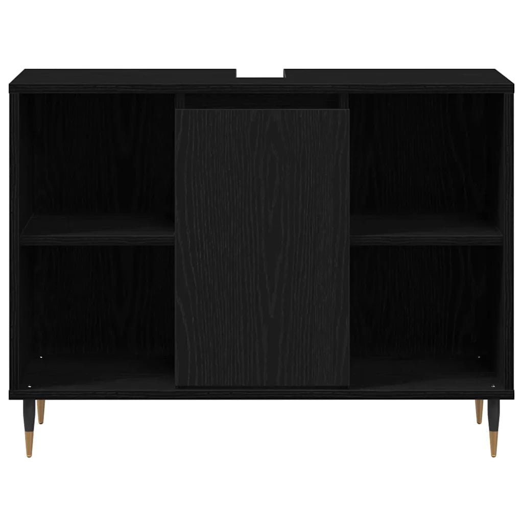 Mobile da Bagno Nero 80 x 33 x 60 cm Legno multistrato 873894