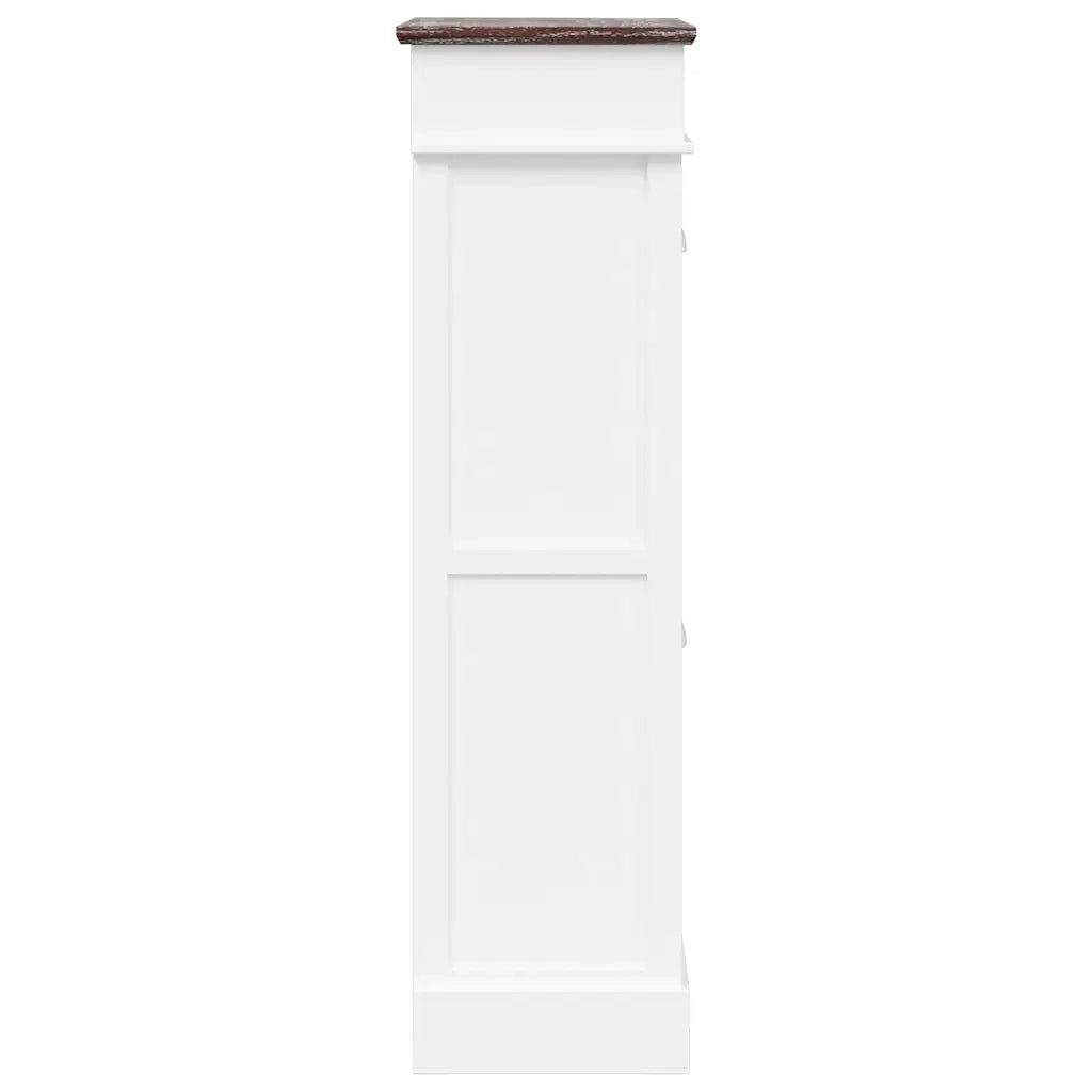 Scarpiera Marrone 50x28x98 cm in Legno di Paulownia