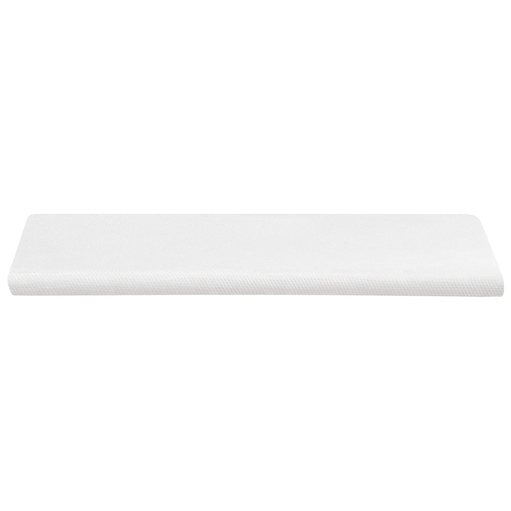 Coprimaterasso in schiuma bianca 120 x 200 cm comfort morbidezza
