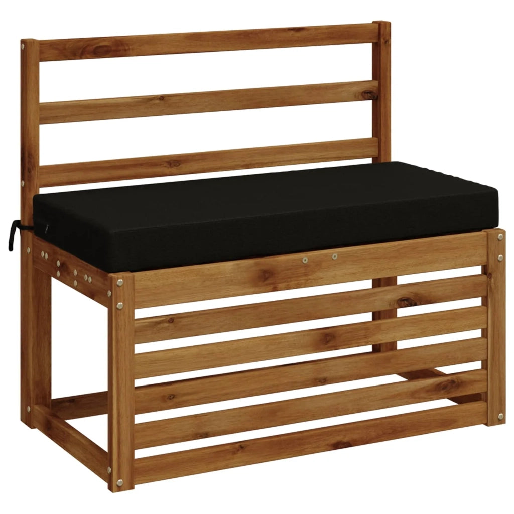 Cuscini per Panchina a 2 Pezzi SOEST 2 pz 100% Poliestere Nero 949501