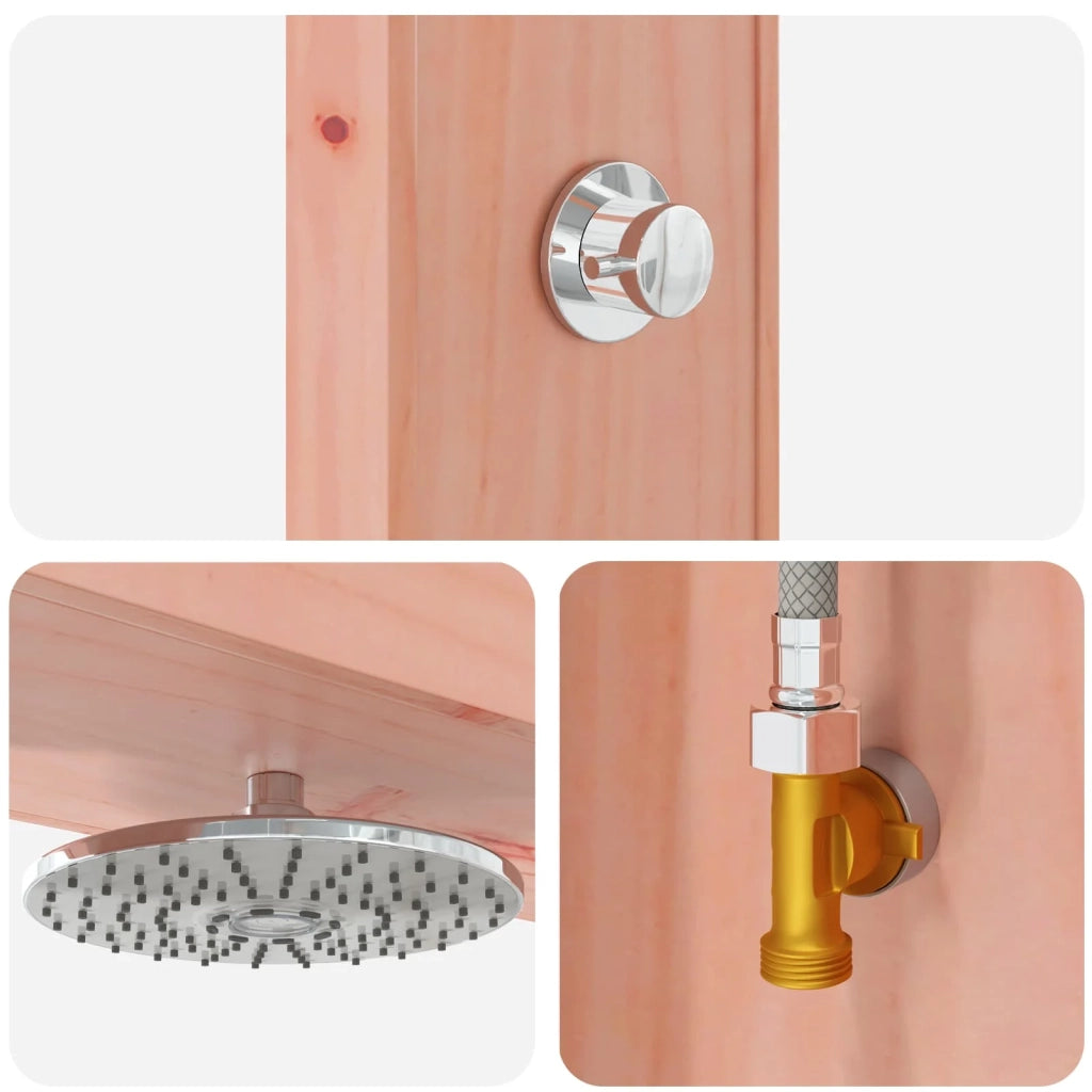 Doccia da esterno Naturale 137 x 23 x 226 cm CFW3712875