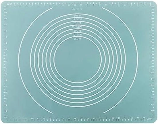 Mat di silicone per forno - alternativa sostenibile al carta da forno - mat per forno antiscivolo per biscotti, pane e pizza - resistente al calore fino a 230°C (1 pezzo - blu)