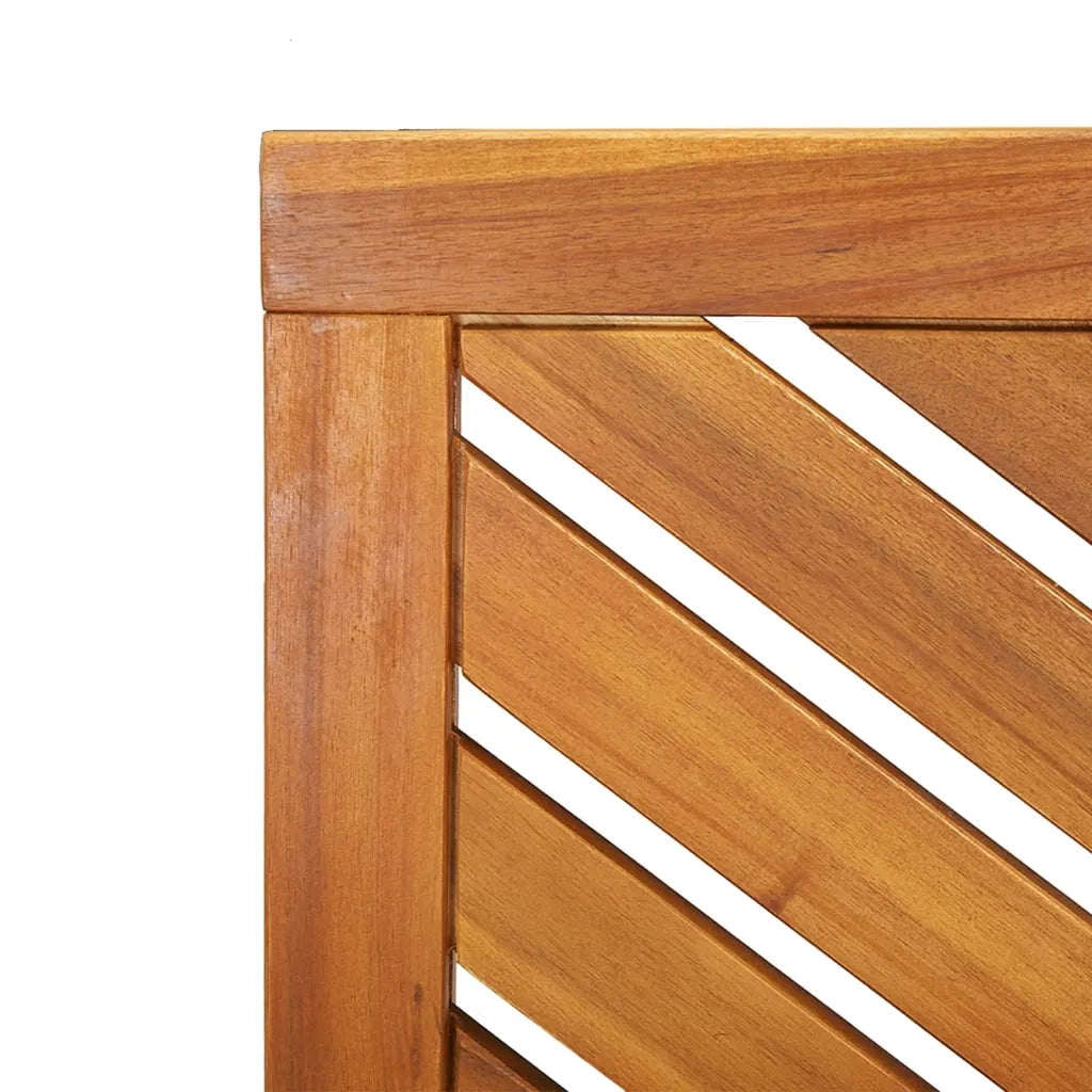 Panca da Giardino-Panca da esterno 109 cm in Legno Massello di Acacia