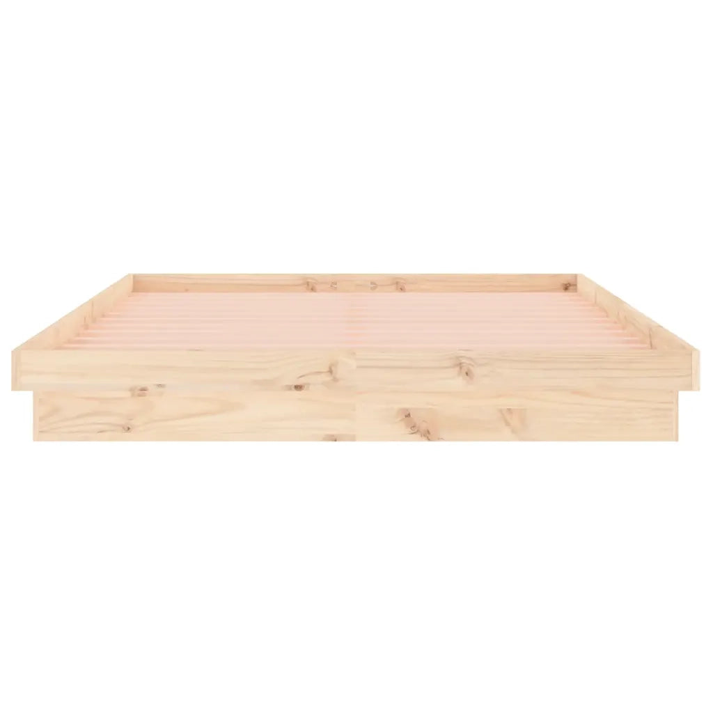 Giroletto con LED-Struttura Letto 120x190 cm Small Double in Legno Massello 847314