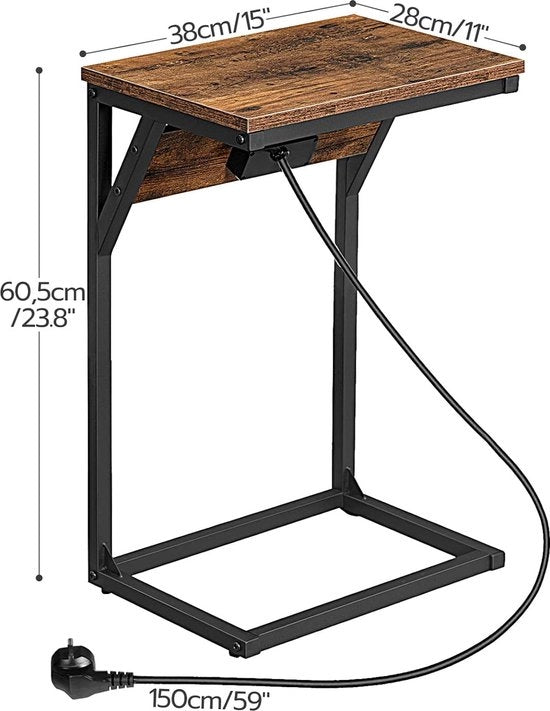 Tavolo complementare per soggiorno decorazione Tavolo 100 x 60 x 45 cm;
