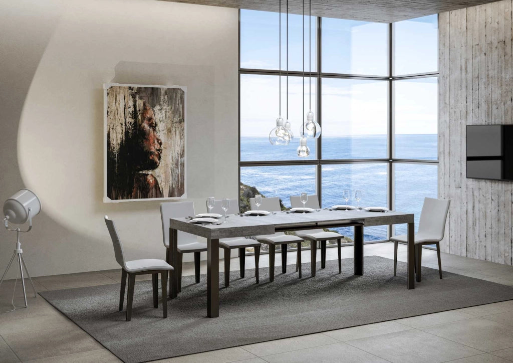 Tavolo Allungabile 140-224x80x77 cm Linea Cemento