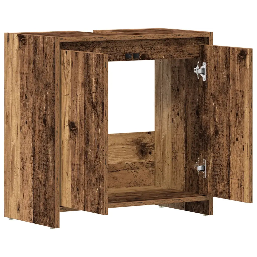Mobile Lavabo Bagno Legno Antico 60x33x60 cm Legno Multistrato 861145