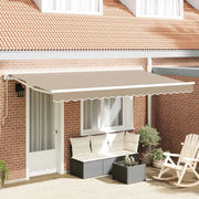 vidaXL Tenda Retrattile Beige 400x200 cm Tessuto