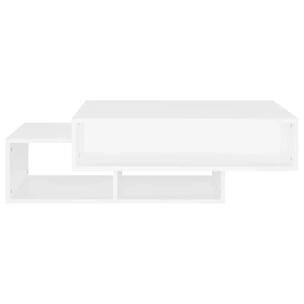 Tavolino da Salotto-Tavolino da soggiorno-Tavolo Bianco 102x55x42 cm Legno Legno Multistrato