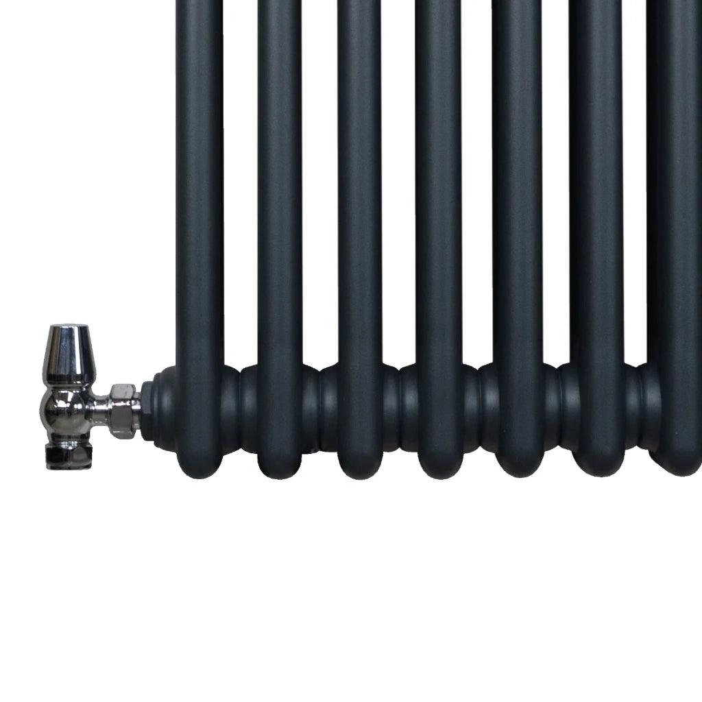 Termosifone Radiatore a 2 colonne per riscaldamento centralizzato orizzontale Grigio Antracite 300 x 1012mm