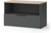 Credenza Wido, Antracite/Sonoma, 80 x 50 cm con 1 scomparto chiuso