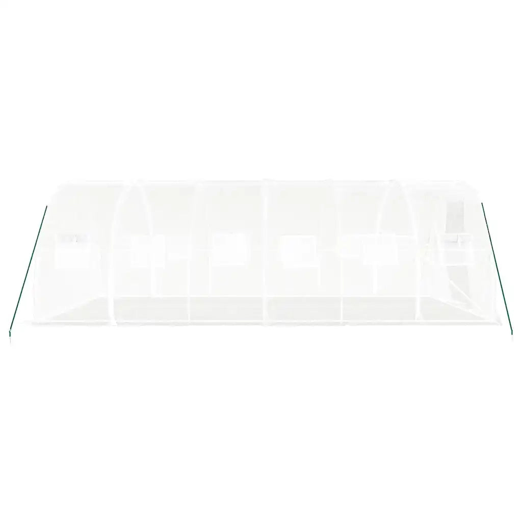 Serra con Telaio in Acciaio Bianco 18 m² 6x3x2 m 3188051