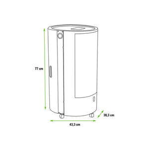 Stufa a Gas Gpl da Interno ad Infrarossi 4,2 kW Alloggio Bombola 15 Kg Made in Italy Blue Belle Chic Bordeaux