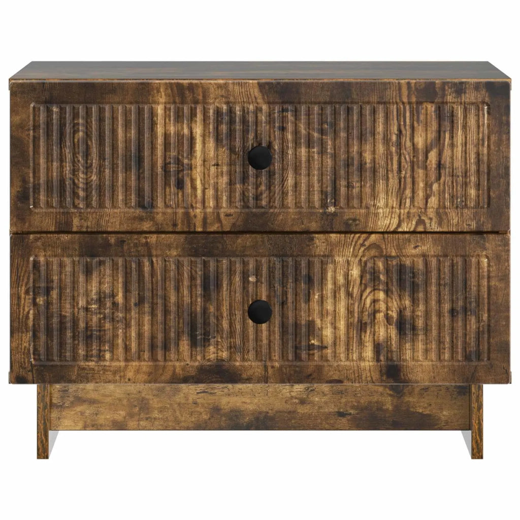 Armadio da Notte Rovere Fumo 62 x 34,5 x 47,5 cm 893860