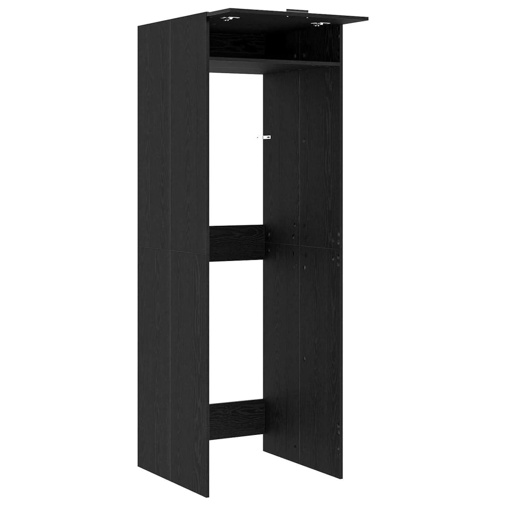 Mobiletto per lavatrice Rovere Nero 67,5 x 68 x 200 cm 3422785