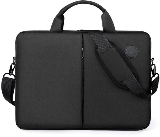 Borsa portatili per laptop leggera grande capacità impermeabile 15,6 pollici nera