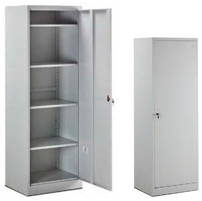 Armadio Portadocumenti da Ufficio 4 Ripiani in Metallo Fadi Grigio