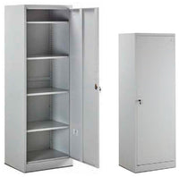 Armadio Portadocumenti da Ufficio 4 Ripiani in Metallo Fadi Grigio