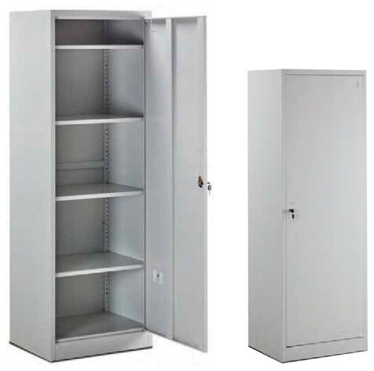 Armadio Portadocumenti da Ufficio 4 Ripiani in Metallo Fadi Grigio