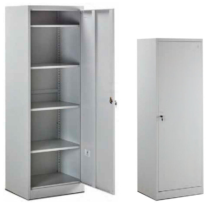 Armadio Portadocumenti da Ufficio 4 Ripiani in Metallo Fadi Grigio