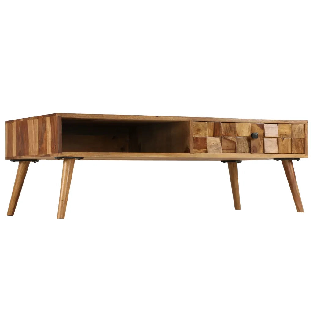 Tavolino da CaffÃ¨ Legno Massello con Finitura Miele 110x50x37cm cod mxl 25400