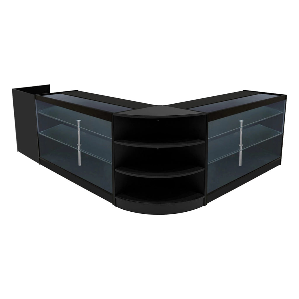 Set Banconi LED Astro Nero K1500 LM60 TB60 Vetrina Negozio con Chiavi