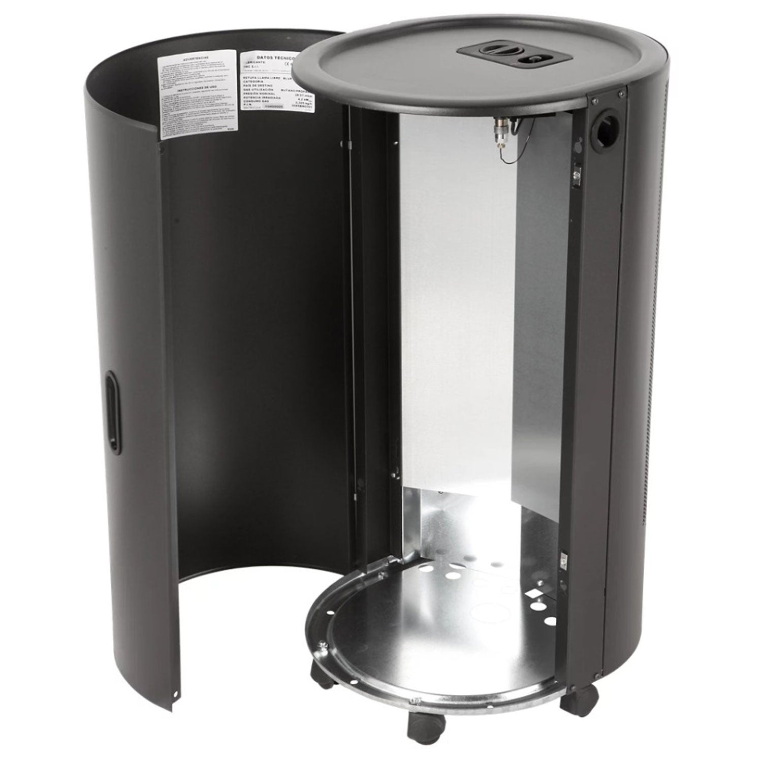 Stufa a Gas Gpl da Interno ad Infrarossi 4,2 kW Alloggio Bombola 15 Kg Made in Italy Blue Belle Chic Bordeaux