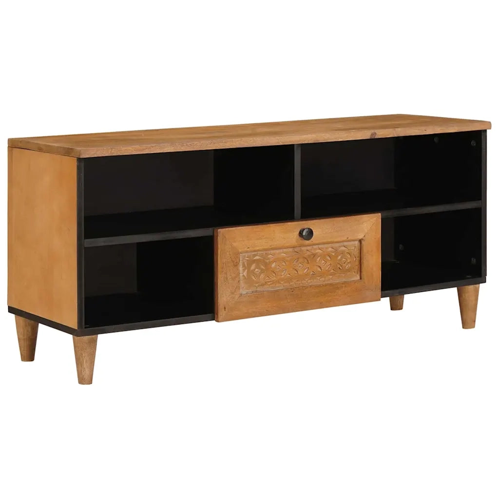 Mobile TV-Credenza per TV Marrone Chiaro 105 x 33 x 46 cm Legno multistrato 202074