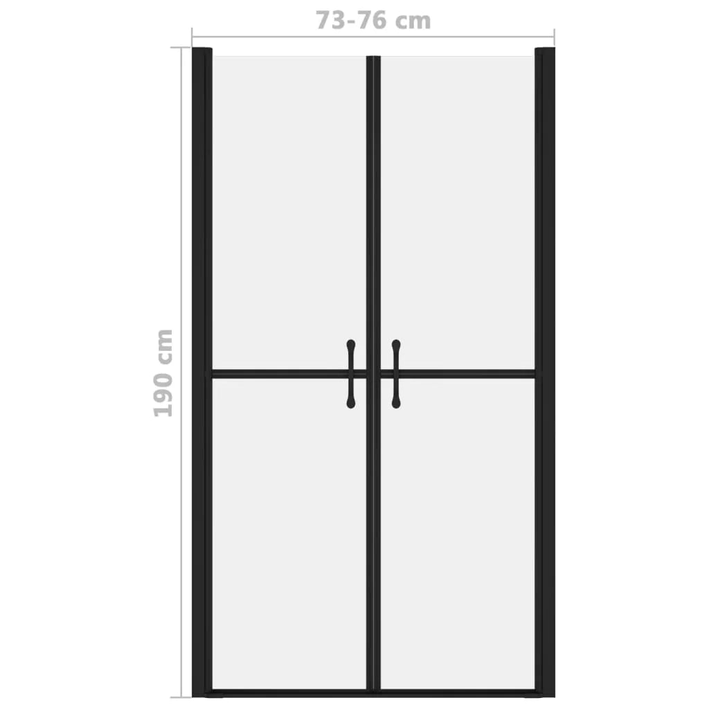 Porta doccia per bagno WC o cabina doccia interna larghezza regolabile ESG (73-76)x190 cm satinata 02_0002063