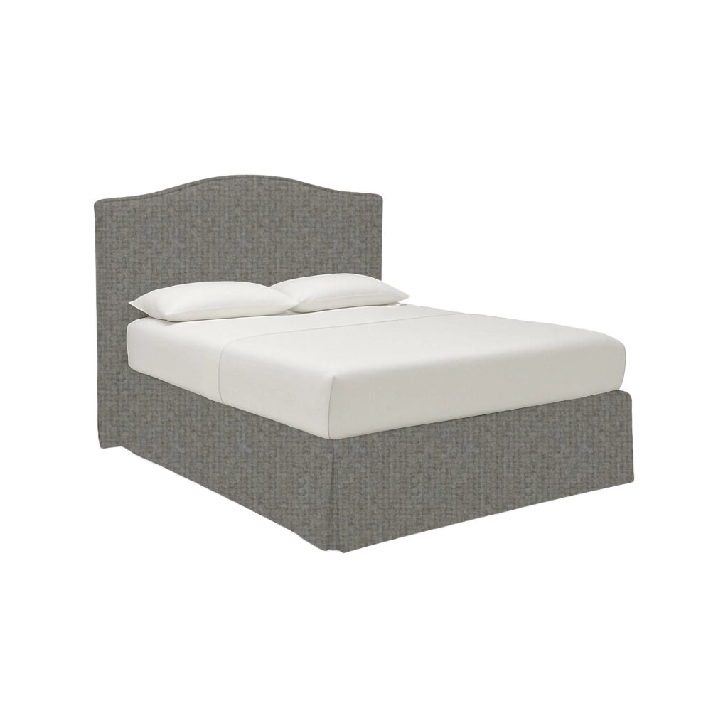Morley, Letto Matrimoniale Sfoderabile Made in Italy, Grigio Cenere
