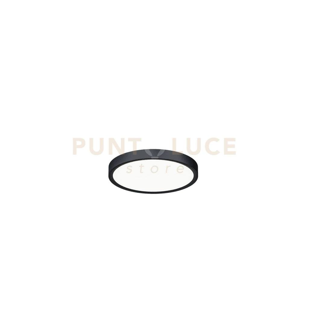 GPL321- PLAFONIERA D.23CM 3000-4000-6000K 1700-1800-1850LM 18W NERO OPACO