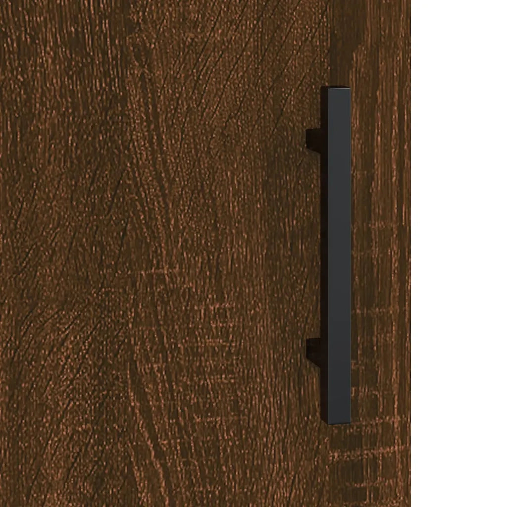 Credenza Rovere Marrone 34,5x34x90 cm in Legno Multistrato 828827