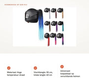 Accessorio per Casco Veloce Decorativo a Trecce - Adatto per Motocicletta/Motociclo - Universale - Materiale di Alta Qualità - Accessorio per Casco