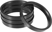 Autostrisce universali in nero - Set da 4 pezzi, adatti per misure da 71,5 mm a 65,1 mm.