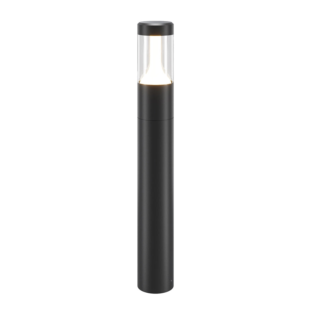 Maytoni lampada da terra moderna Koln 1 luce LED integrato IP54 nero alluminio