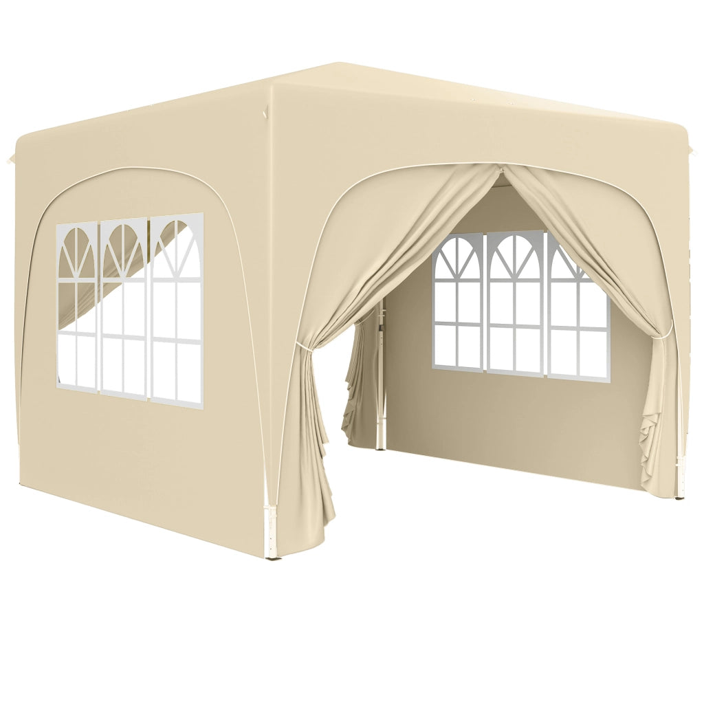 Gazebo 3x3m gazebo pieghevole impermeabile resistente all'acqua e stabili invernali protezione UV 50+ tenda da giardino pieghevole con 4 pannelli laterali zaino da giardino per campeggio sabbia