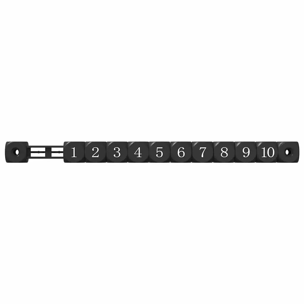 Contatori da tavolo da calcio 2 pcs Nero 30 x 2,2 x 2,9 cm HIPS 858906