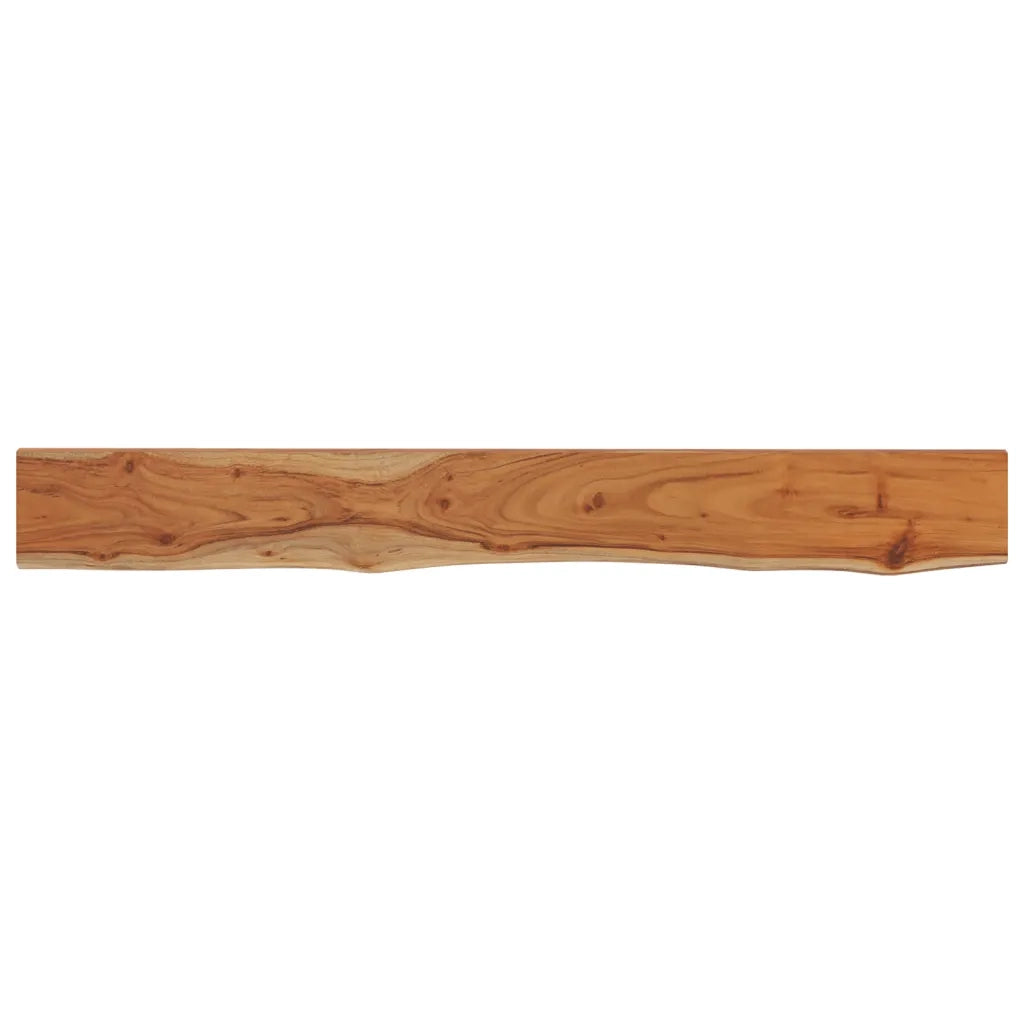 Mensola Muro 140x20x3,8cm Rettangolare Legno Acacia Bordi Vivi 370279