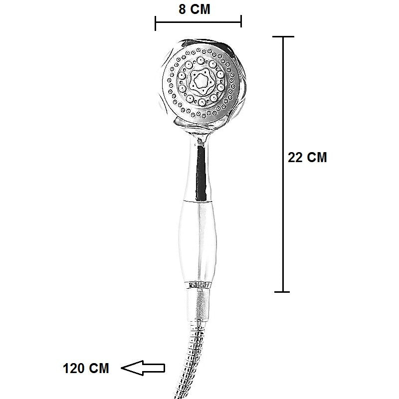 Kit Doccia Anticalcare Fiore Con Flessibile Doccia Completo