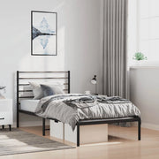 Giroletto con Testiera in Metallo Nero 100x190 cmcod mxl 129505