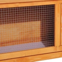 Gabbia per Conigli Conigliera da Esterno in Legno di Abete 90 x 45 x 65cm