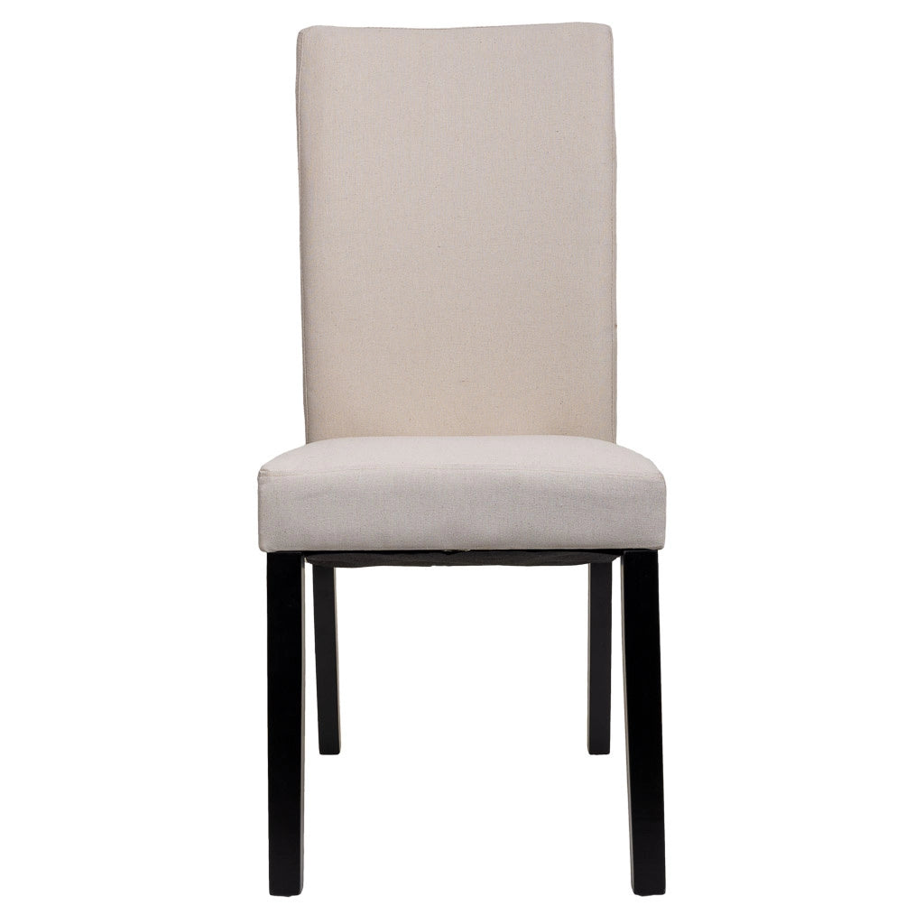 Sedia in legno imbottita panna 49x48x42/102h