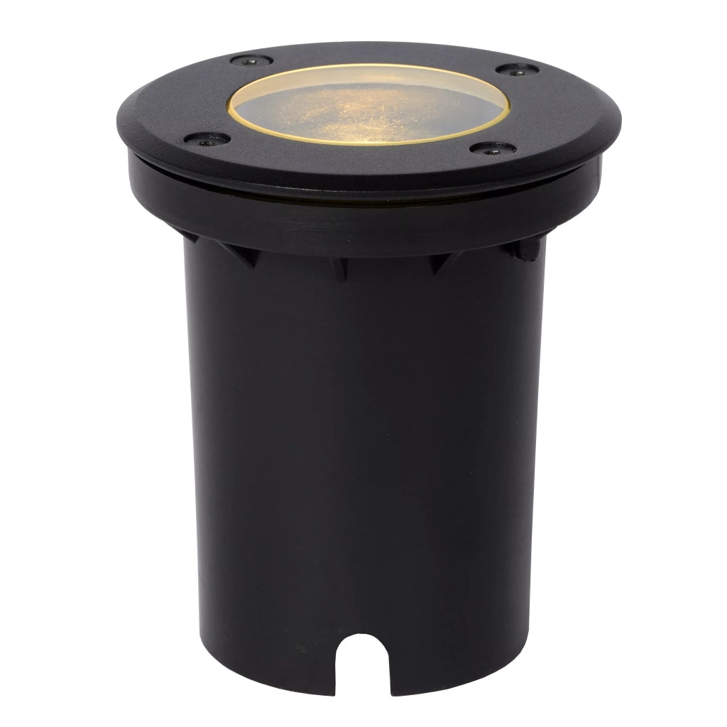 Faretto calpestabile da incasso nero GU10 35W Lucide