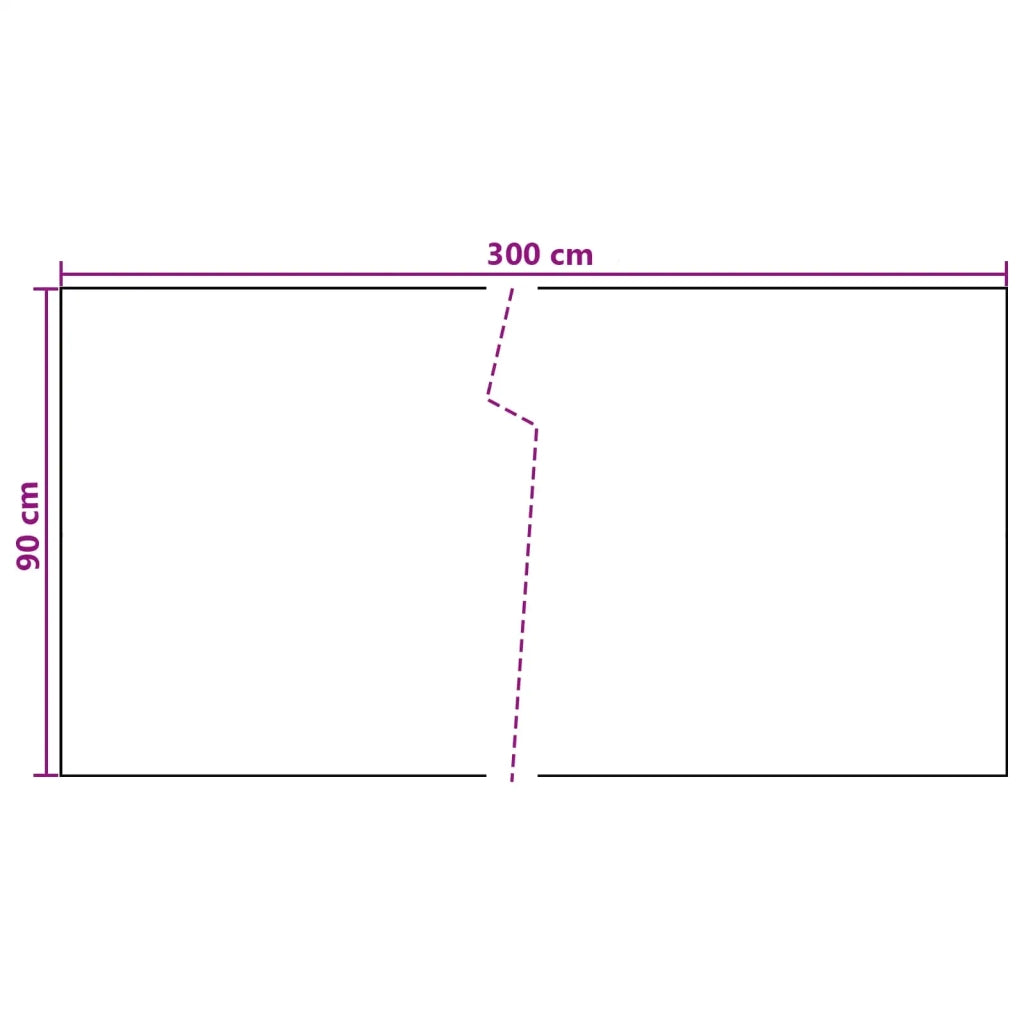 Schermo da balcone Grigio Scuro 300 x 90 cm polyrattan