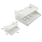 Trade Shop - Mensola In Legno Bianco 34x24x8.5cm Arredo Casa Cameretta 2 Ripiani 70206 Parete -
