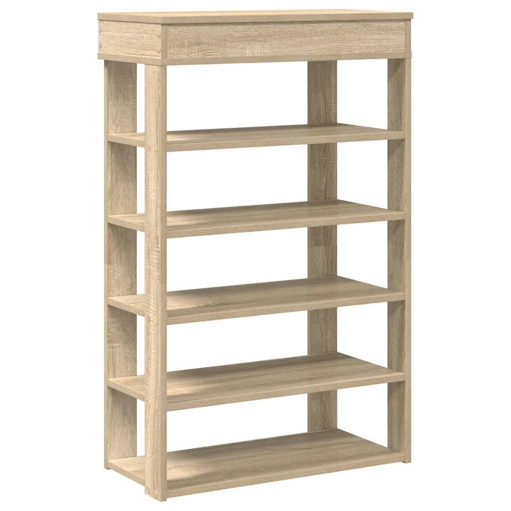 Scarpiera-Scaffale per scarpe Rovere Sonoma 60x30x98 cm in Legno Multistrato